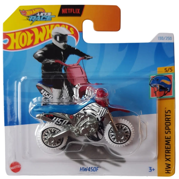 אופנוע הוט ווילס HW450F | Hot Wheels Netflix Let's Race HW450F