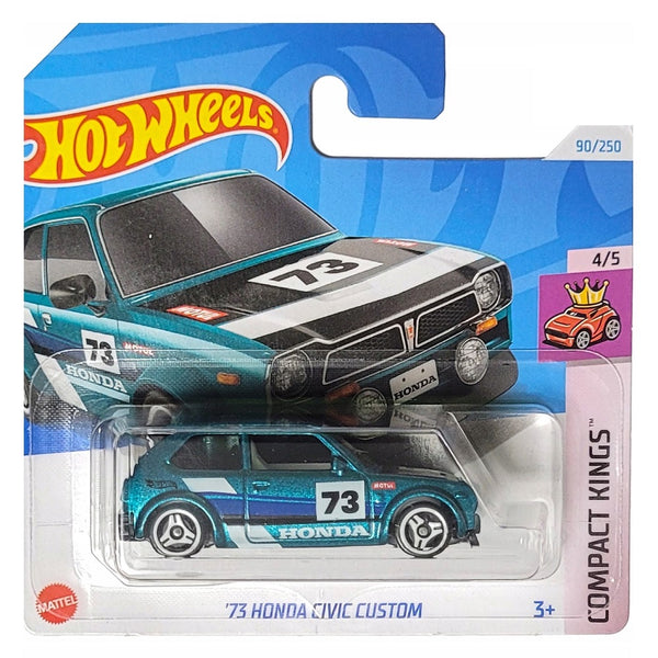 מכונית הוט ווילס הונדה סיוויק קאסטום 1973 | Hot Wheels '73 Honda Civic Custom (2nd Color)