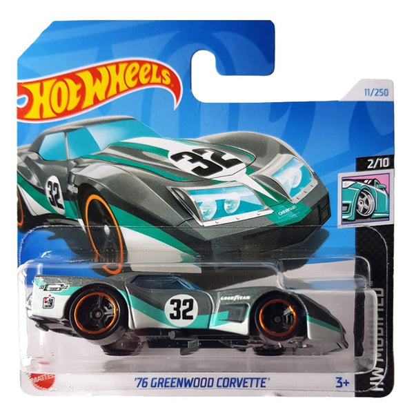 מכונית הוט ווילס קורבט גרינווד 1976 | Hot Wheels '76 Greenwood Corvette (2nd Color)