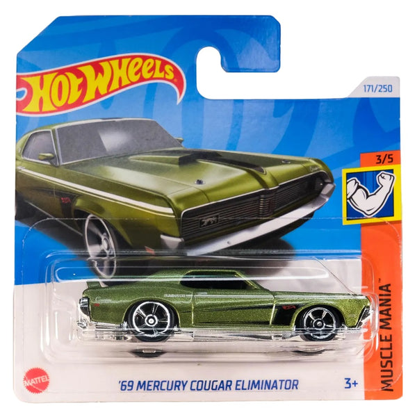 מכונית הוט ווילס מרקורי קוגר אלימנייטור | Hot Wheels '69 Mercury Cougar Eliminator (2nd Color)