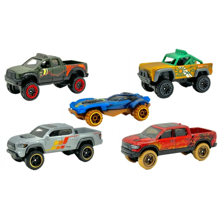 מארז 5 רכבי הוט ווילס הרפתקאות שטח | Hot Wheels HW Remote Adventures 5 Cars Pack