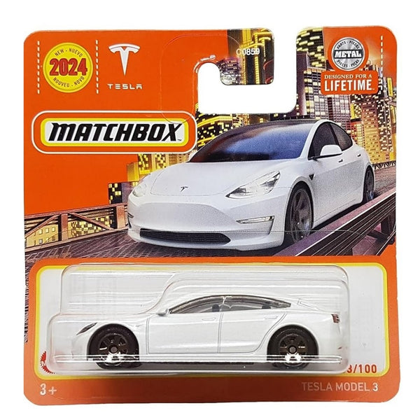 מכונית מאצ'בוקס טסלה מודל 3 | Matchbox Tesla Model 3