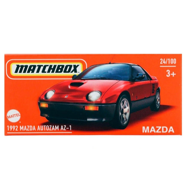 מכונית מאצ'בוקס מאזדה אוטוזאם AZ-1 1992 | Matchbox 1992 Mazda Autozam AZ-1 Power Grabs