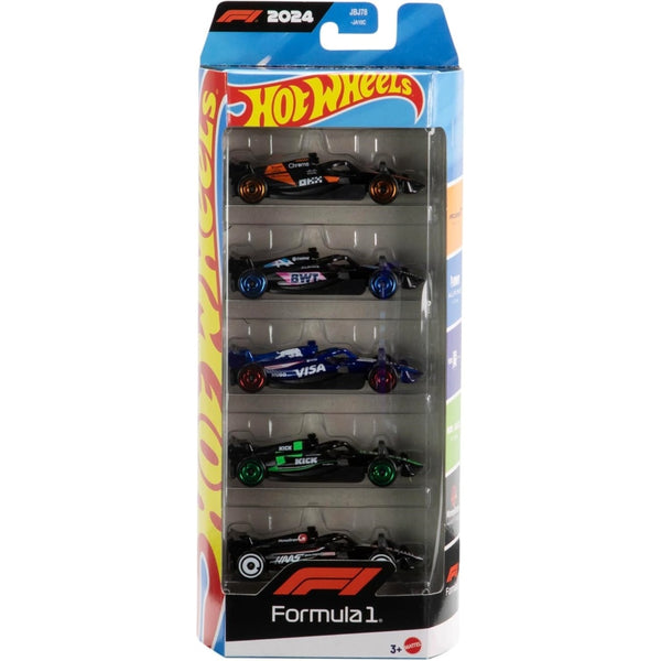 מארז 5 רכבי הוט ווילס פורמולה 1 | Hot Wheels Formula 1 2024 5 Pack