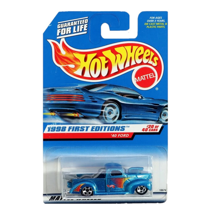 הוט ווילס פורד פיקאפ 1940 | Hot Wheels 1998 First Editions '40 Ford | רכבים | פלאנט איקס | Planet X