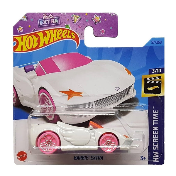 מכונית הוט ווילס ברבי אקסטרה | Hot Wheels Barbie Extra White