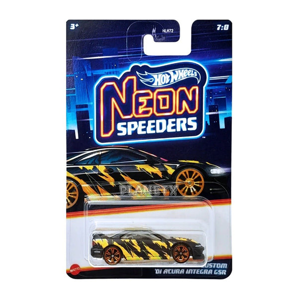 הוט ווילס אקורה אינטגרה קאסטום GSR ניאון ספידרס | Hot Wheels Custom '01 Acura Integra GSR Neon Speeders | רכבים | פלאנט איקס | Planet X