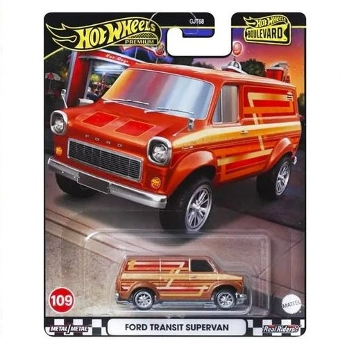 הוט ווילס פרימיום פורד טרנזיט סופר ואן | Hot Wheels Premium Boulevard Ford Transit Supervan