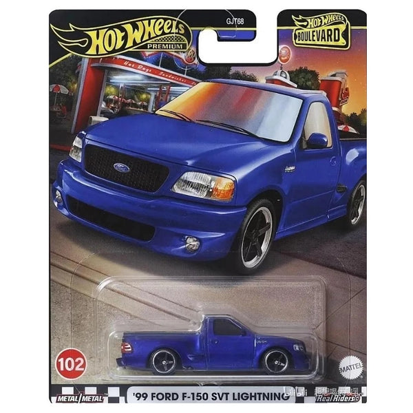 הוט ווילס פרימיום פורד F-150 SVT Lightning | Hot Wheels Premium Boulevard '99 Ford F-150 SVT Lightning