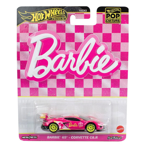 מכונית הוט ווילס פרימיום קורבט C8.R ברבי | Hot Wheels Premium Corvette C8.R Barbie 65th Anniversary