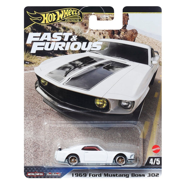 הוט ווילס פרימיום מהיר ועצבני פורד מוסטנג בוס 302 1969 | Hot Wheels Premium Fast And Furious 1969 Ford Mustang Boss 302