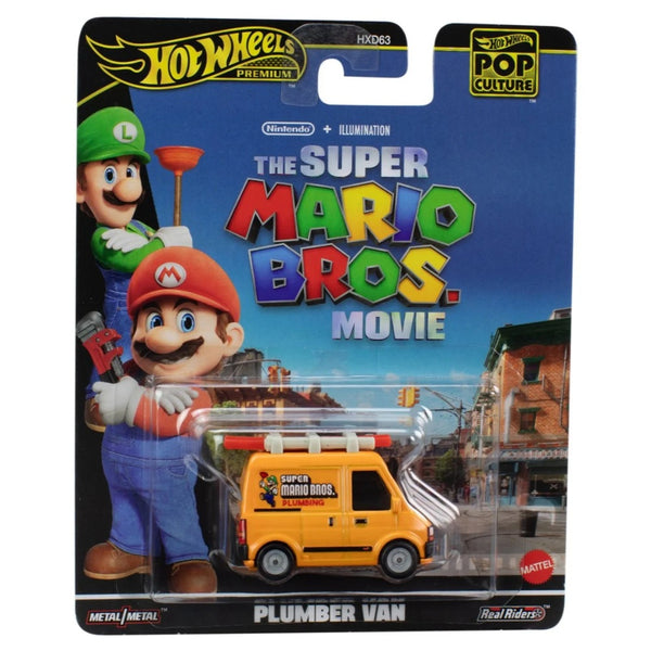 מכונית הוט ווילס פרימיום סופר מריו פלאמבר ואן | Hot Wheels Premium Pop Culture Plumber Van Super Mario Bros. Movie