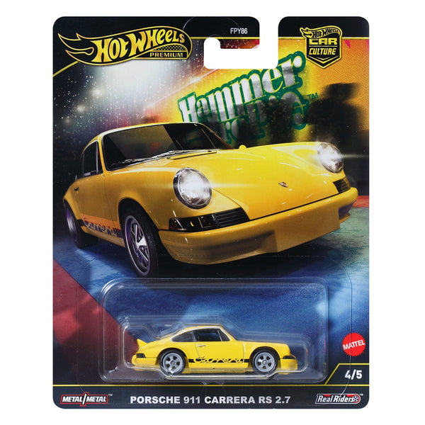 מכונית הוט ווילס פרימיום פורשה 911 קאררה RS 2.7 | Hot Wheels Premium Car Culture Porsche 911 Carrera RS 2.7