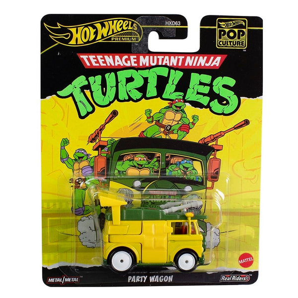 הוט ווילס פרימיום צבי הנינג'ה ואן מסיבה | Hot Wheels Premium Teenage Mutant Ninja Turtles Party Wagon