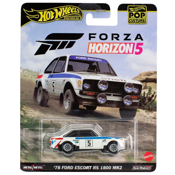 מכונית הוט ווילס פרימיום פורד אסקורט RS 1800 MK2 פורזה הורייזן | Hot Wheels Premium Custom '78 Ford Escort RS 1800 MK2 Forza Horizon 5