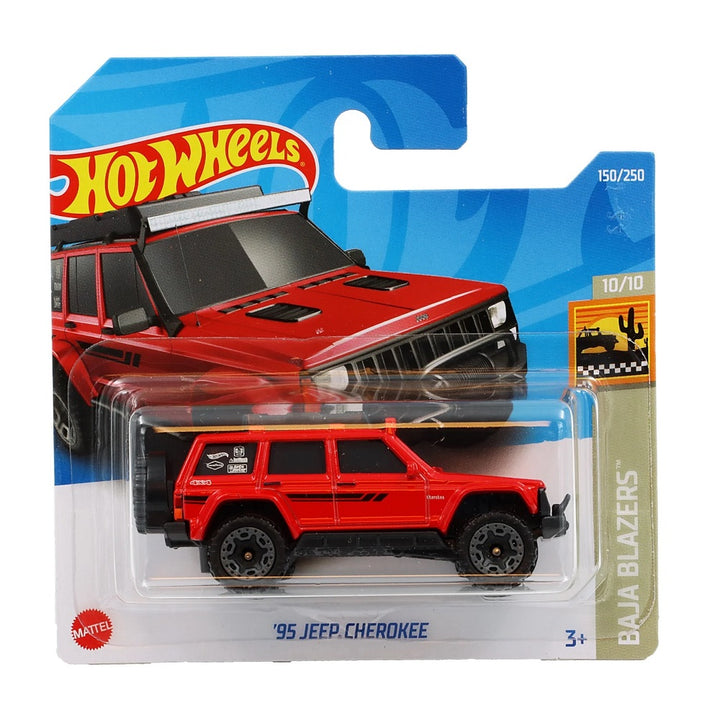 הוט ווילס ג'יפ צ'ירוקי 1995 | Hot Wheels Jeep Cherokee '95 (2nd Color) | רכבים | פלאנט איקס | Planet X