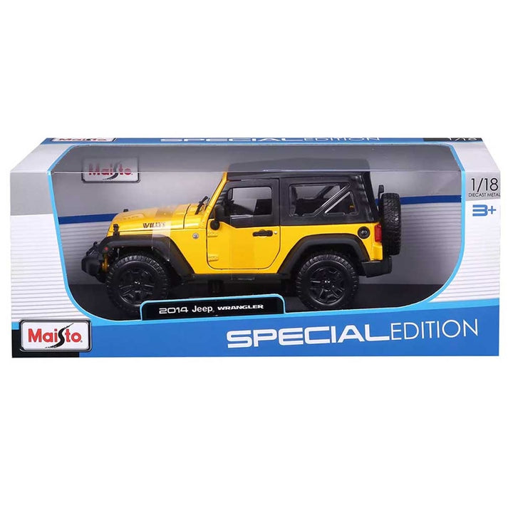 ג'יפ רנגלר וויליס 2014 1:18 מהדורה מיוחדת | Jeep Wrangler 2014 Willys 1:18 Maisto Special Edition | רכבים | פלאנט איקס | Planet X