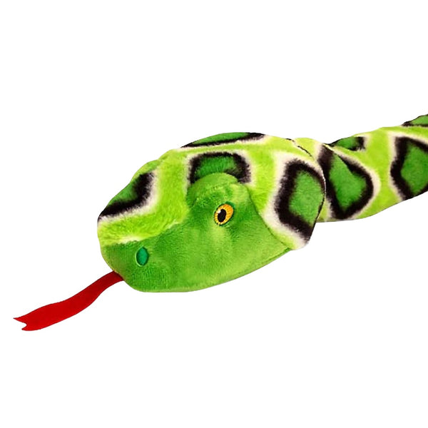 בובת פרווה נחש ירוק 150 ס"מ | Keel Eco Snake 150cm Soft Toy