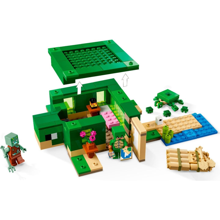 לגו 21254 בית חוף הצב מיינקראפט | LEGO 21254 The Turtle Beach House Minecraft