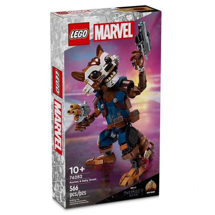 לגו 76282 רוקט ובייבי גרוט | LEGO 76282 Rocket & Baby Groot Marvel | הרכבות | פלאנט איקס | Planet X