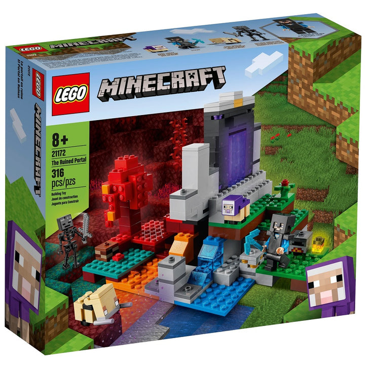 לגו 21172 שער הפורטל ההרוס מיינקראפט | LEGO 21172 The Ruined Portal Minecraft | הרכבות | פלאנט איקס | Planet X