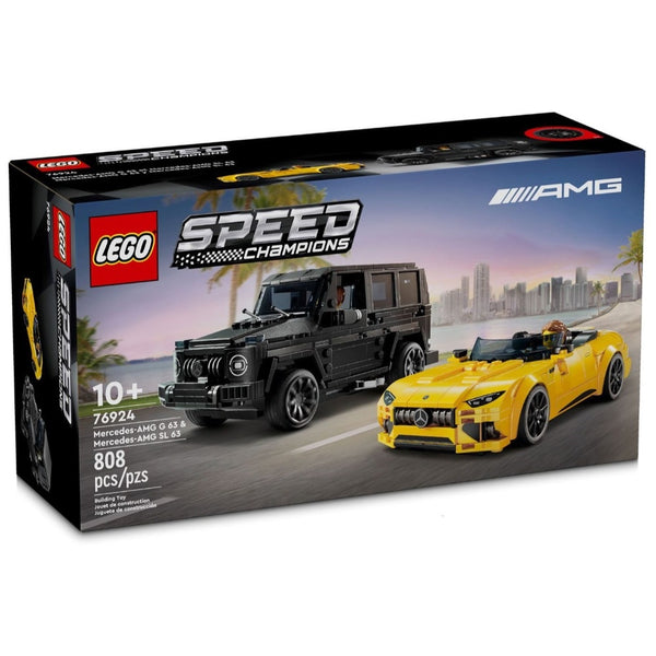 לגו 76924 מרצדס AMG G 63 ומרצדס AMG SL 63 | LEGO 76924 Mercedes-AMG G 63 & Mercedes-AMG SL 63 Speed Champions