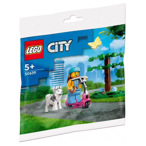 לגו 30639 פארק כלבים וקורקינט סיטי | LEGO 30639 Dog Park and Scooter City | הרכבות | פלאנט איקס | Planet X
