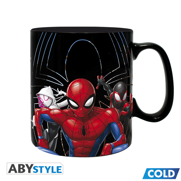 ספל פלא מחליף צבע ספיידרמן מולטיוורס 460 מ"ל | Multiverse Spiderman Heat Change Mug