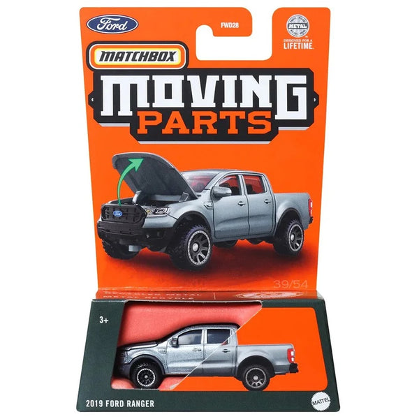 מאצ'בוקס פורד ריינג'ר 2019 פיק אפ חלקים זזים | Matchbox Moving Parts 2019 Ford Ranger