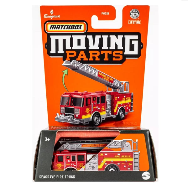 מאצ'בוקס כבאית סיגרייב חלקים זזים | Matchbox Moving Parts Seagrave Fire Truck