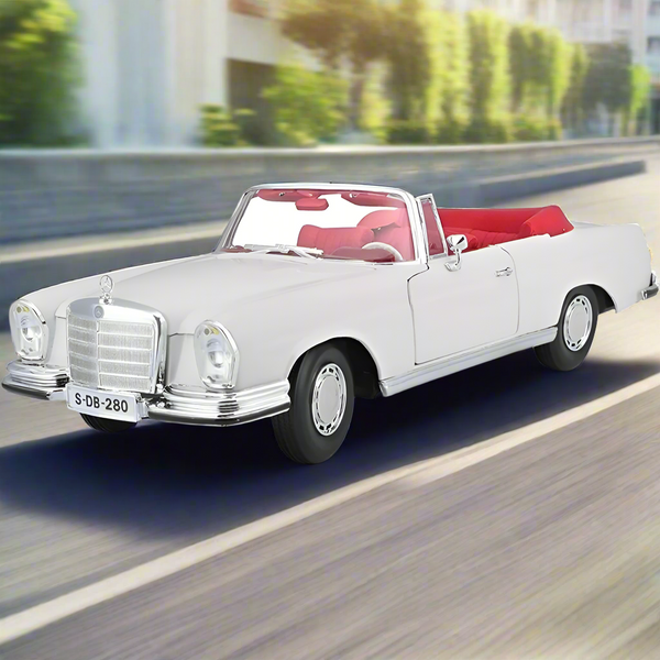 דגם מכונית מרצדס 280SE 1967 1:18 מהדורה מיוחדת | Mercedes-Benz 280SE Cabrio 1967 1:18 Maisto Special Edition