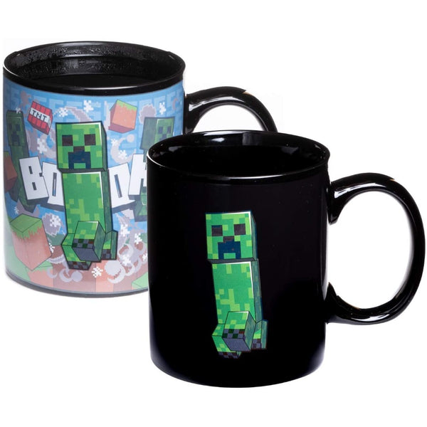 ספל פלא מחליף צבע מיינקראפט קריפר 300 מ"ל | Minecraft Creeper Heat Changing Mug