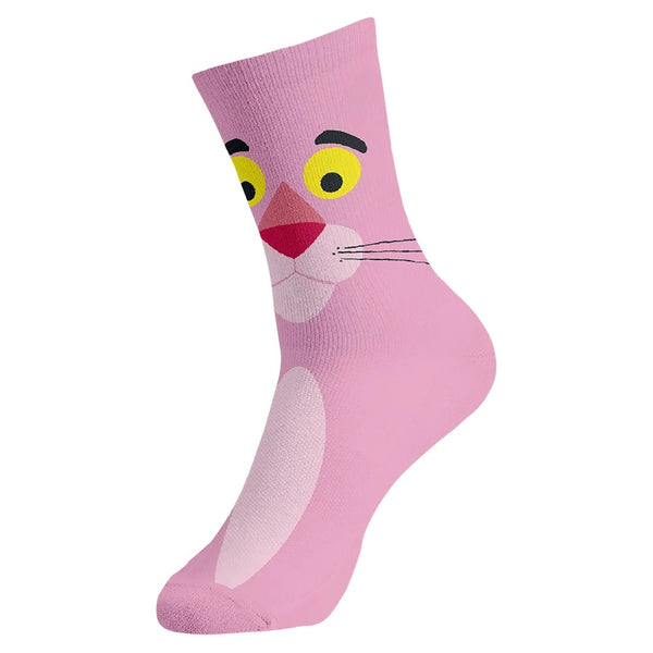 גרביים מעוצבות הפנתר הורוד | Pink Panther Socks