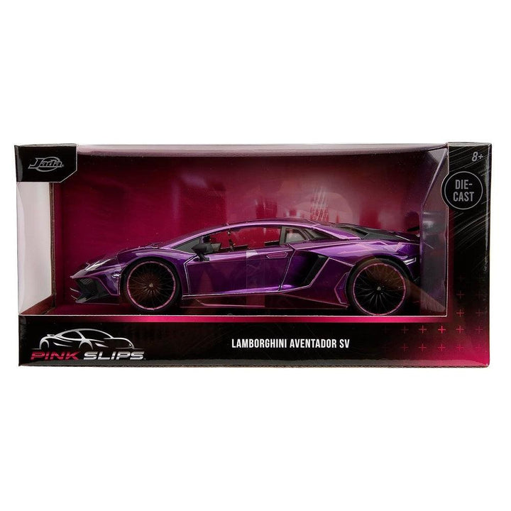 למבורגיני אוונטדור SV 1:24 | Lamborghini Aventador SV Pink Slips 1:24 | רכבים | פלאנט איקס | Planet X