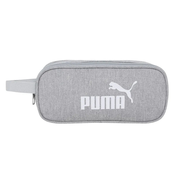 קלמר פומה 2 תאים אפור לבן | Puma Pencil Case Grey/White