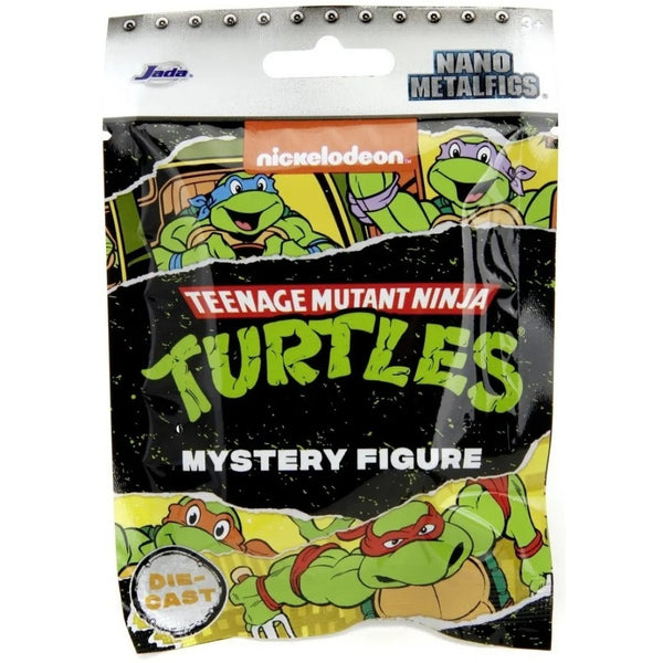 דמות צבי הנינג'ה 4 ס"מ ממתכת בשקית הפתעה | Teenage Mutant Ninja Turtles Nano Metalfigs Mystery Bag