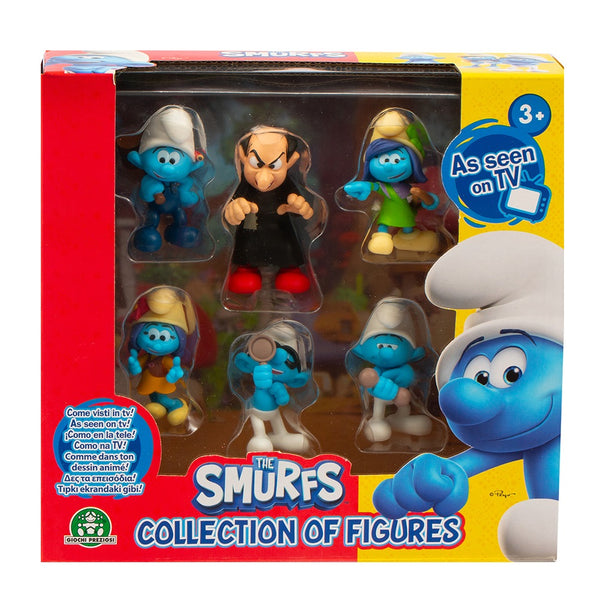 מארז 6 דמויות הדרדסים מיקס 2 | The Smurf's Collection Of Figures Mix 2