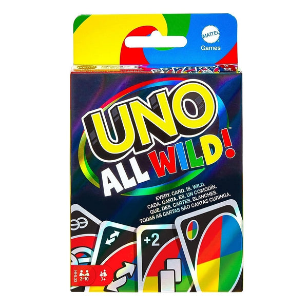 משחק קלפים אונו קלפי הפרא | Uno All Wild! Card Game | משחקי חברה | פלאנט איקס | Planet X