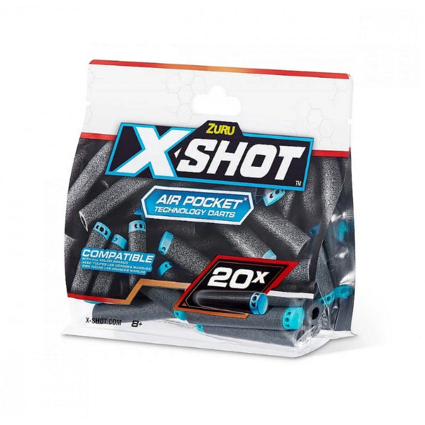 מארז 20 חיצי ספוג אקס שוט | X Shot Air Pocket Technology Darts X20