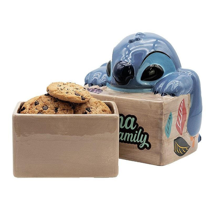 צנצנת עוגיות אוהנה לילו וסטיץ' | Lilo And Stitch "Ohana" Cookie Jar | צנצנת עוגיות | פלאנט איקס | Planet X