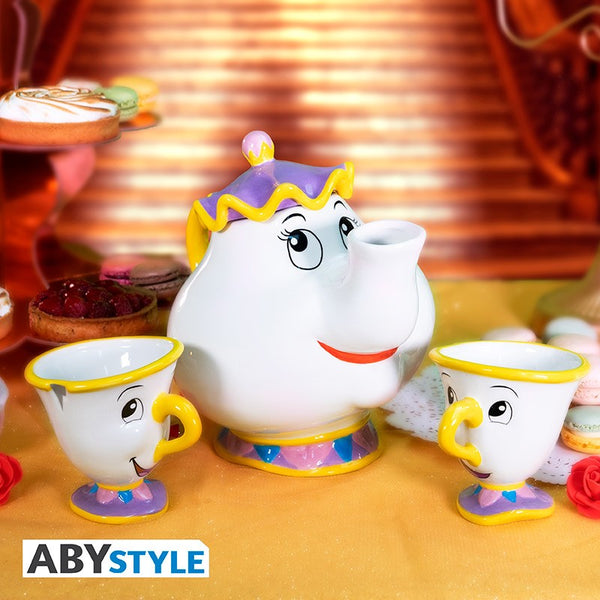 סט תה היפה והחיה | Beauty and the Beast Teapot set Mrs. Potts and Chip