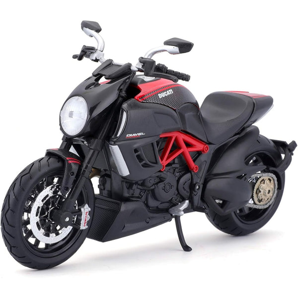 דגם אופנוע דוקאטי דיאבל קרבון 1:12 | Ducati Diavel Carbon 1:12 Maisto Motorcycle Diecast Model