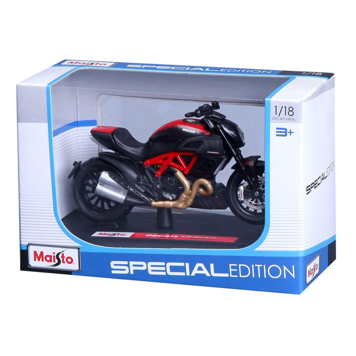 דוקאטי דיאבל קרבון 1:18 מהדורה מיוחדת | Ducati Diavel Carbon 1:18 Maisto Special Edition | רכבים | פלאנט איקס | Planet X