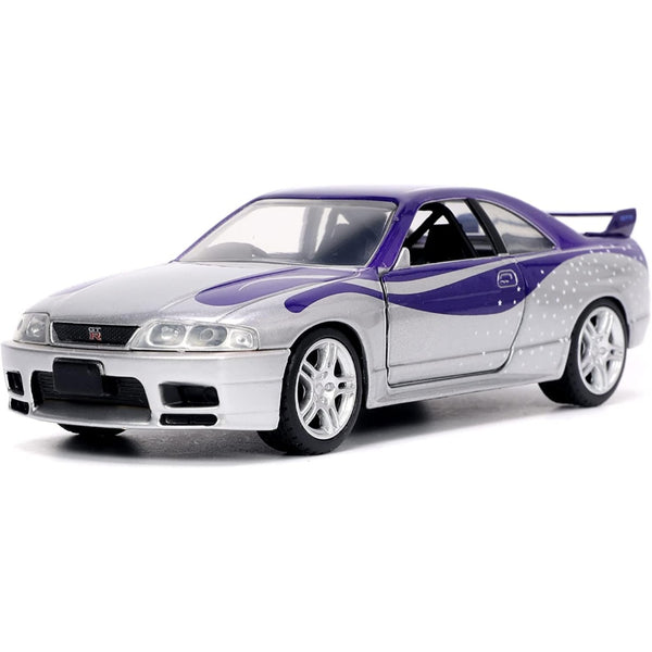 דגם מכונית ניסאן סקייליין BCNR33 מהיר ועצבני טוקיו דריפט 1:32 | Fast And Furious Tokyo Drift 1995 Nissan Skyline GT-R (BCNR33) 1:32