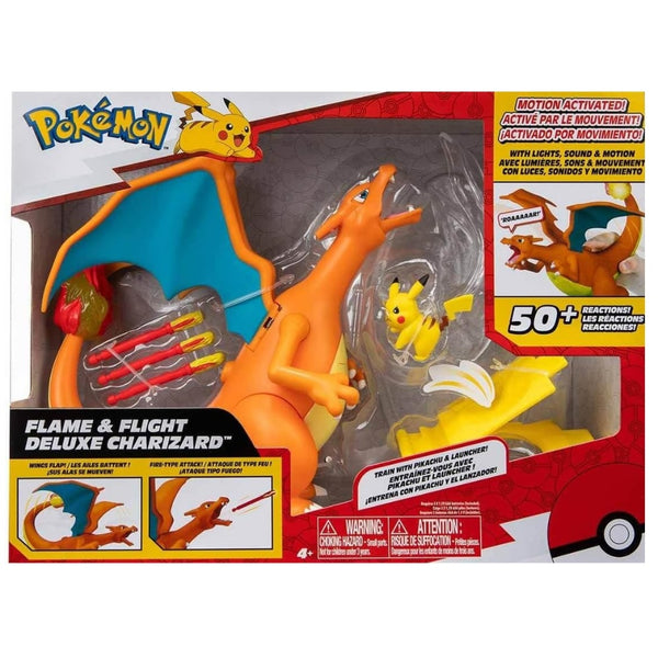 ערכת צ'ריזארד אינטראקטיבית (להבה וטיסה) | Pokémon Flame And Flight Deluxe Charizard