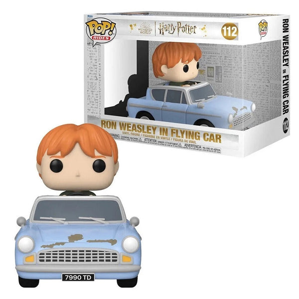 בובת פופ ריידס רון ויזלי במכונית מעופפת 6 אינץ' | Funko Pop! Rides Ron Weasley In Flying Car 112 | בובת פופ | פלאנט איקס | Planet X