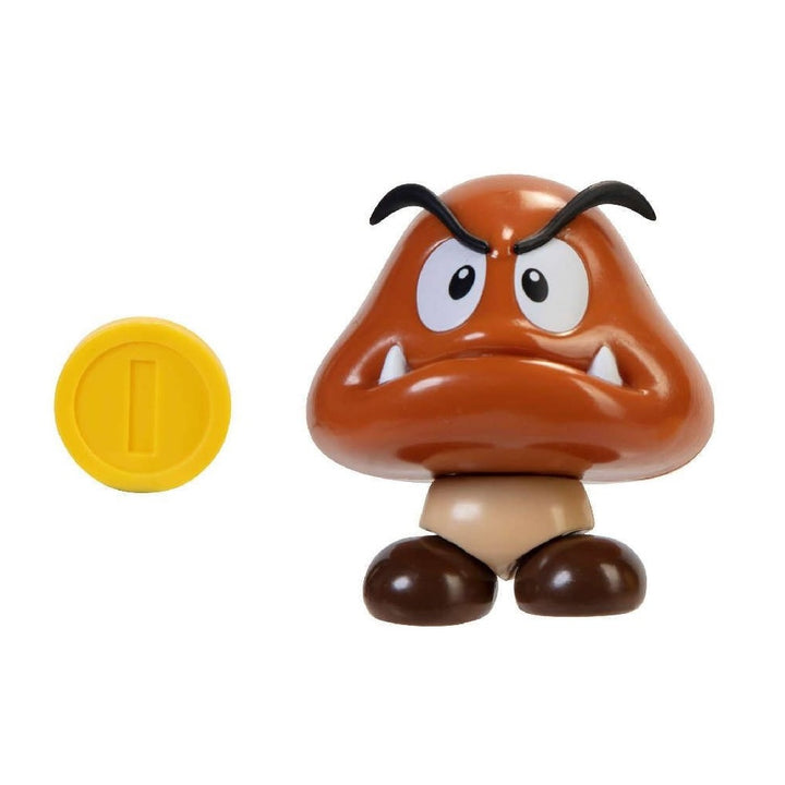 בובת גומבה כולל אביזר מטבע | Goomba 4" With Coin Jakks Pacific | דמויות וגיבורים | פלאנט איקס | Planet X