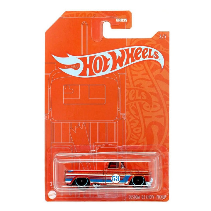 הוט ווילס קאסטום שברולט פיקאפ 1962 | Hot Wheels Custom '62 Chevy Pickup 53rd Anniversary | רכבים | פלאנט איקס | Planet X