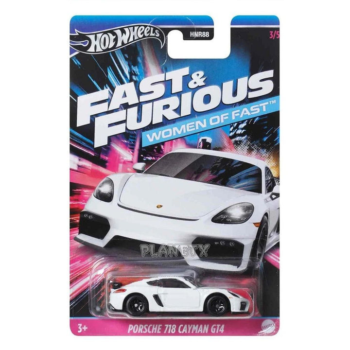 הוט ווילס מהיר ועצבני פורשה קיימן 718 GT4 | Hot Wheels Fast And Furious Porsche 718 Cayman GT4 | רכבים | פלאנט איקס | Planet X