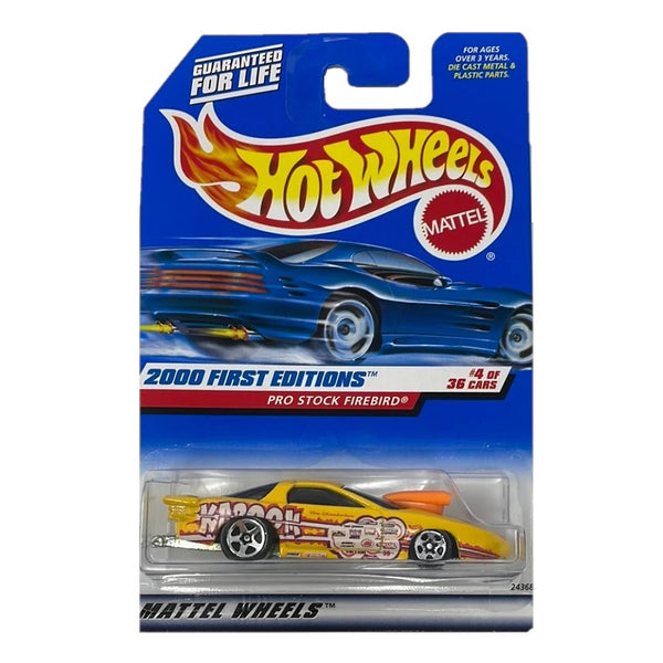 הוט ווילס פרו סטוק פונטיאק פיירבירד | Hot Wheels 2000 First Editions Pro Stock Firebird | רכבים | פלאנט איקס | Planet X